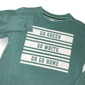 Victoria Secret Pink Collegiate Crewneck Pullover‎ Oversized Sweatshirt